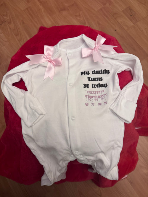Personalised baby grow