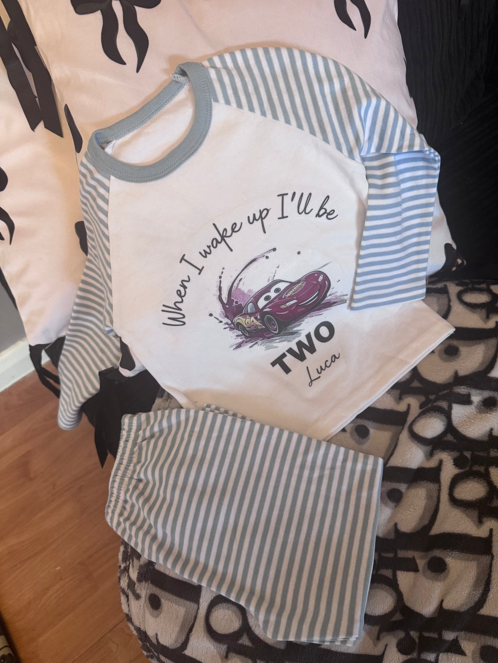Personalised kids pyjamas