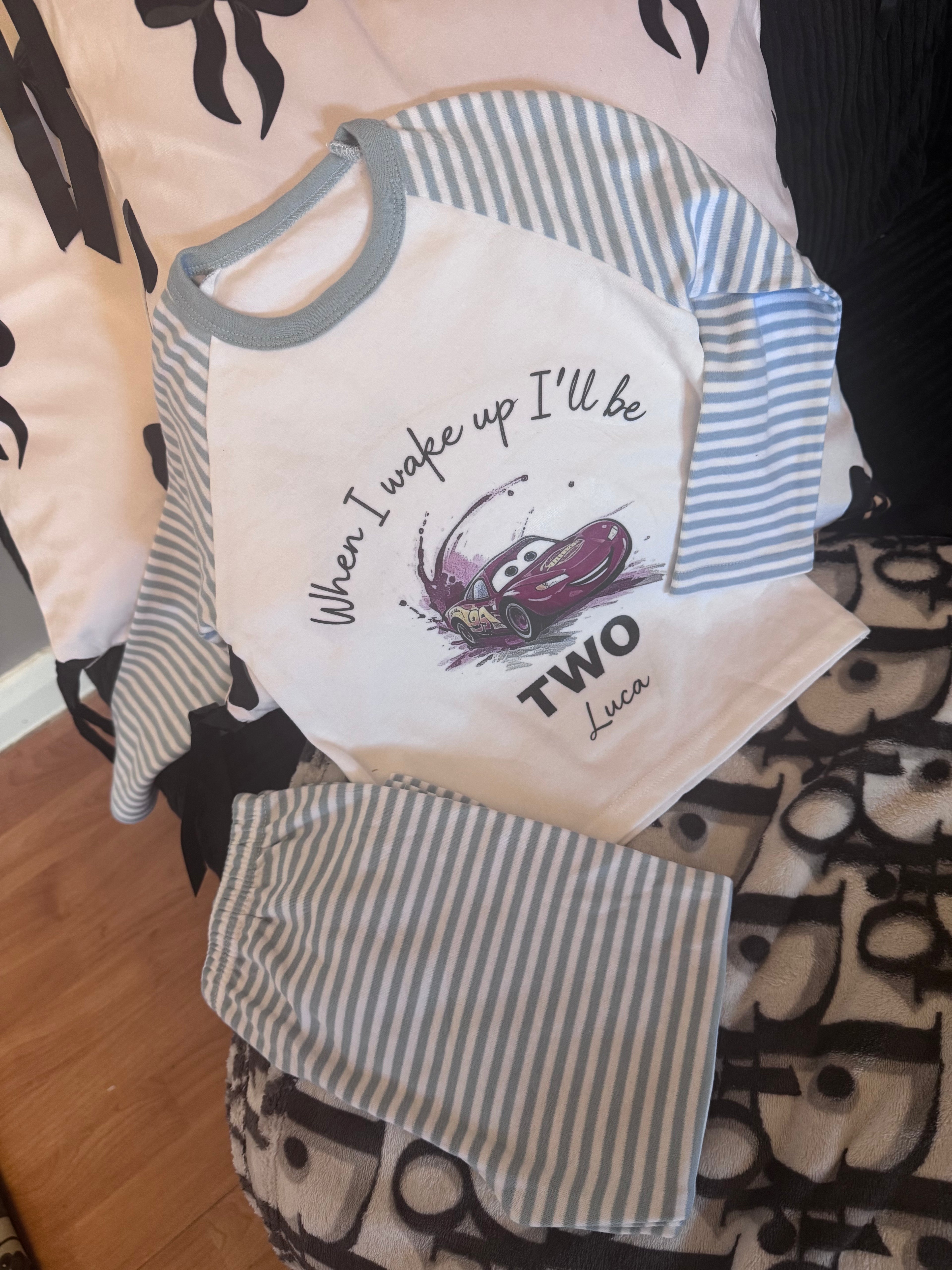 Personalised kids pyjamas