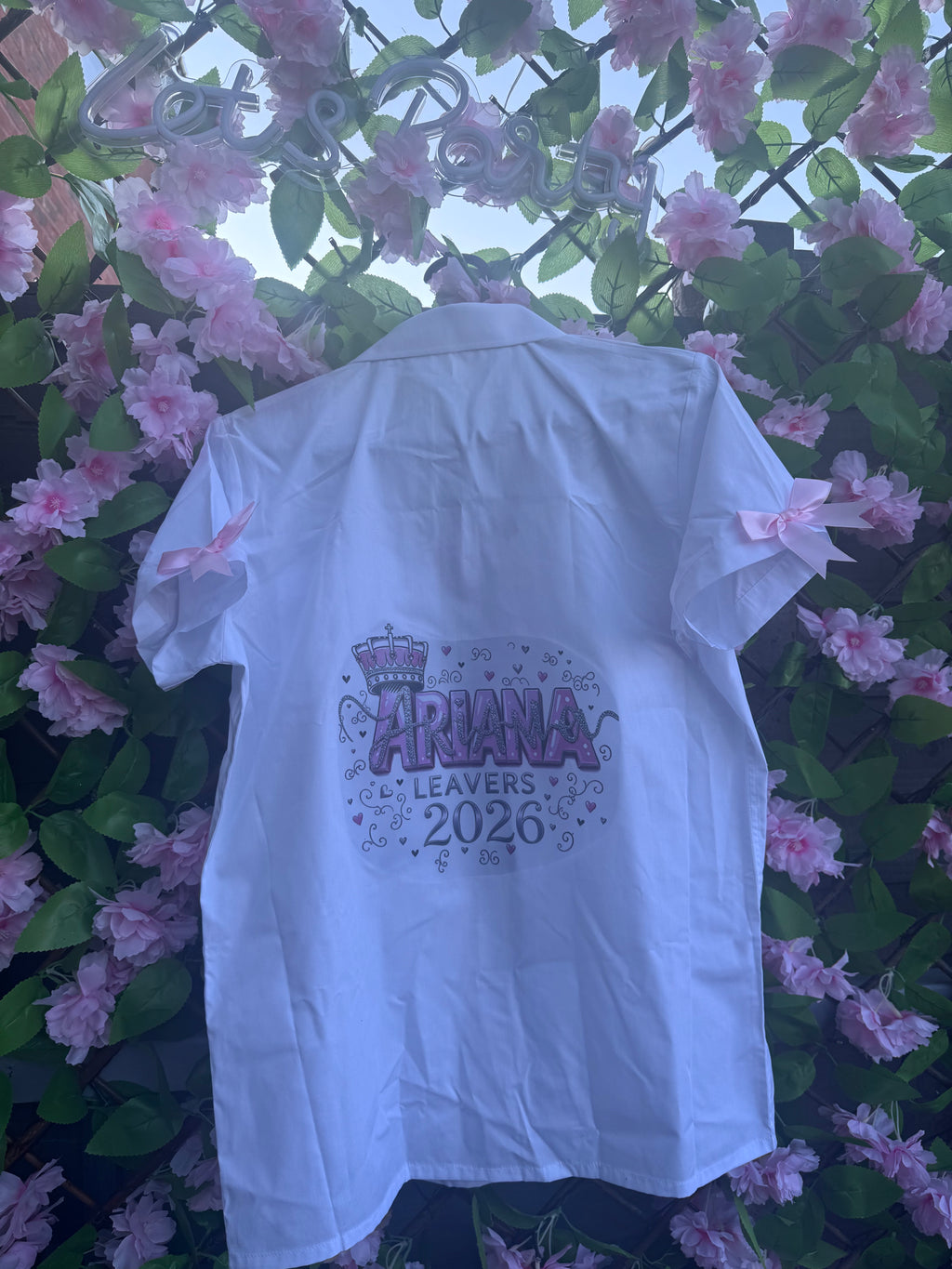 Personalised leavers t-shirts