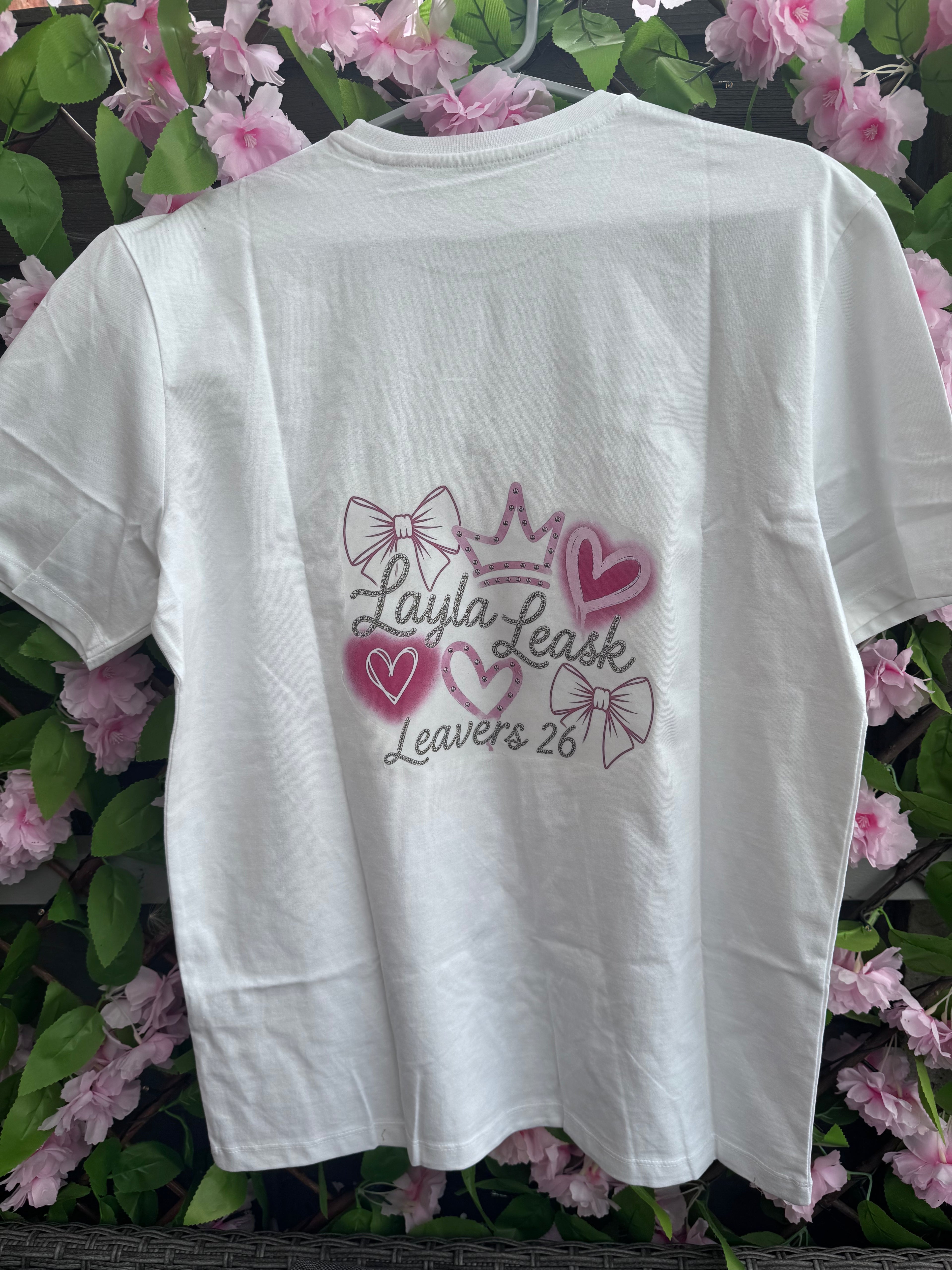 Personalised leavers t-shirts