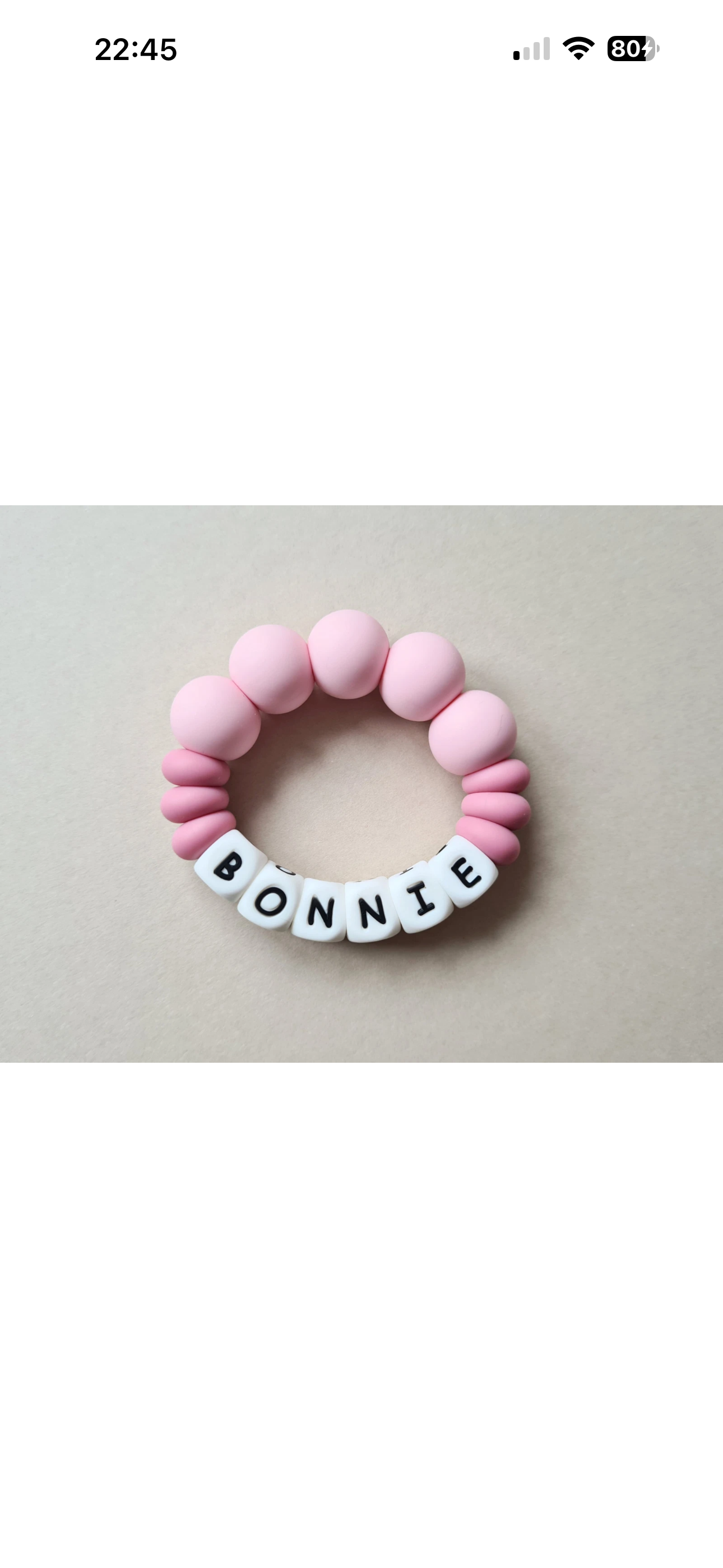 Personalised teething rings