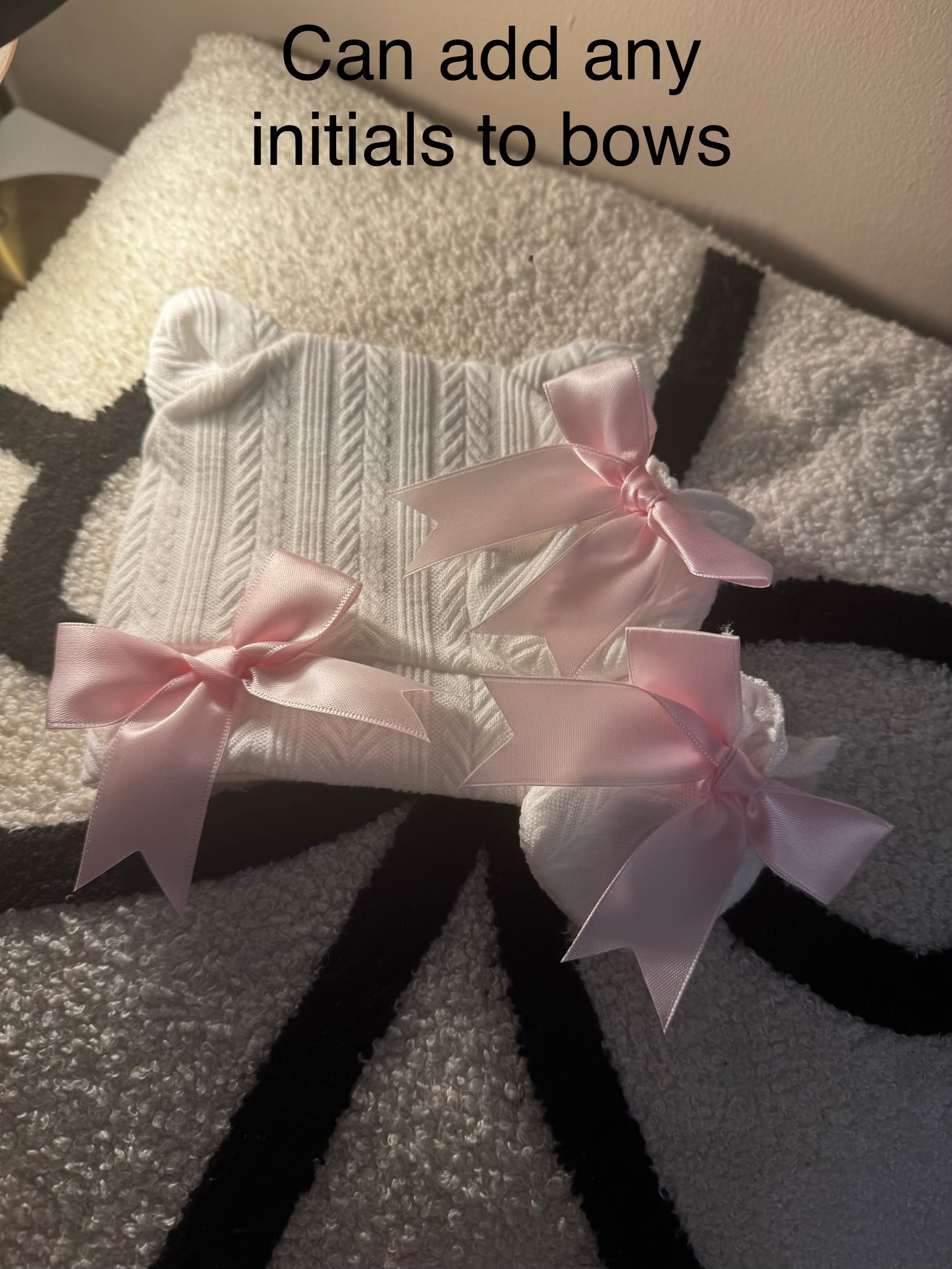 Personalised hat and mitts set