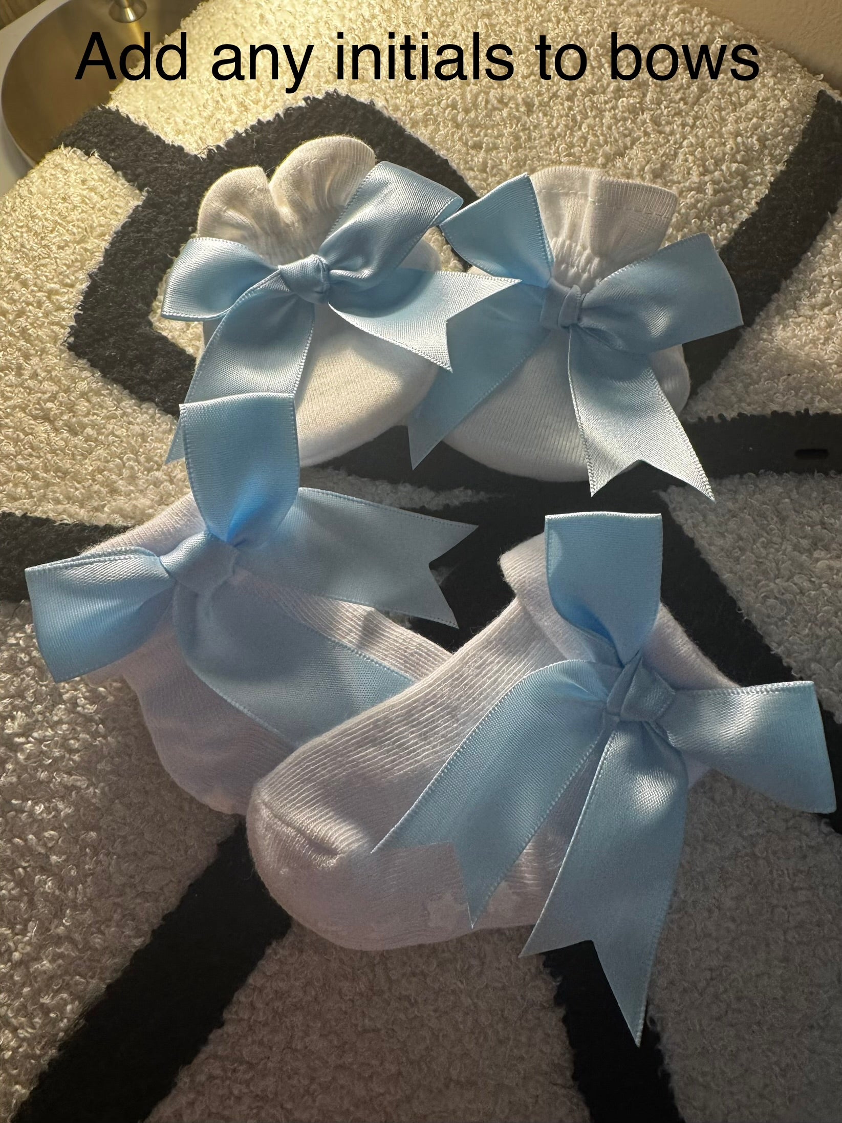 Personalised socks and mitts sets