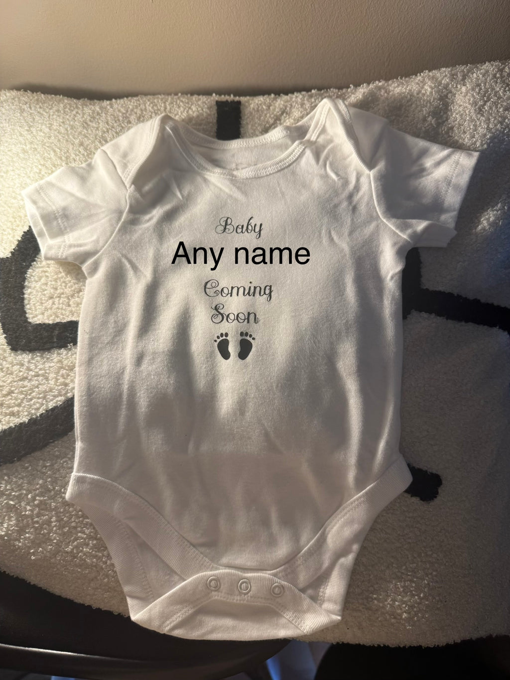 Personalised baby vest