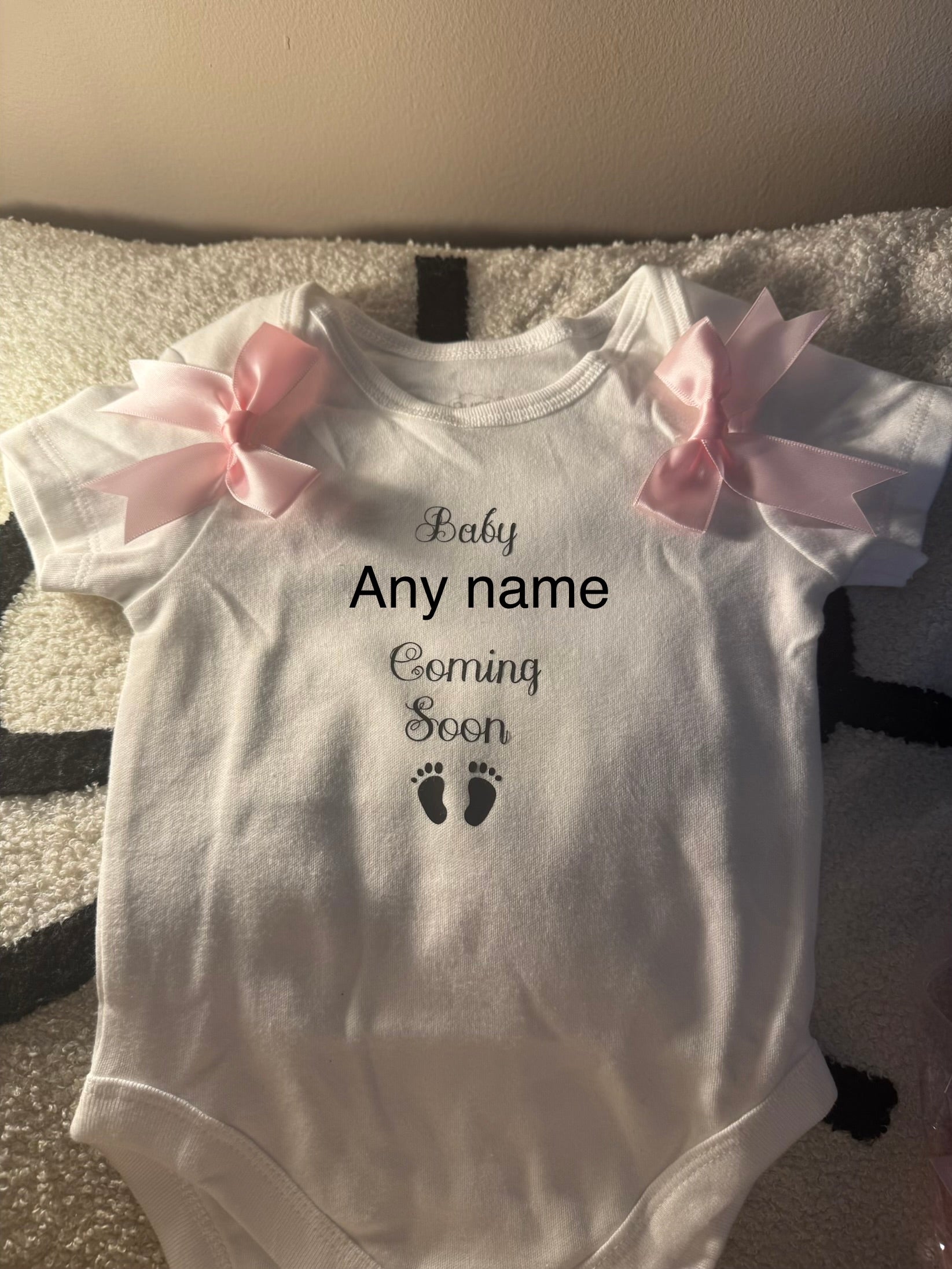 Personalised baby vests