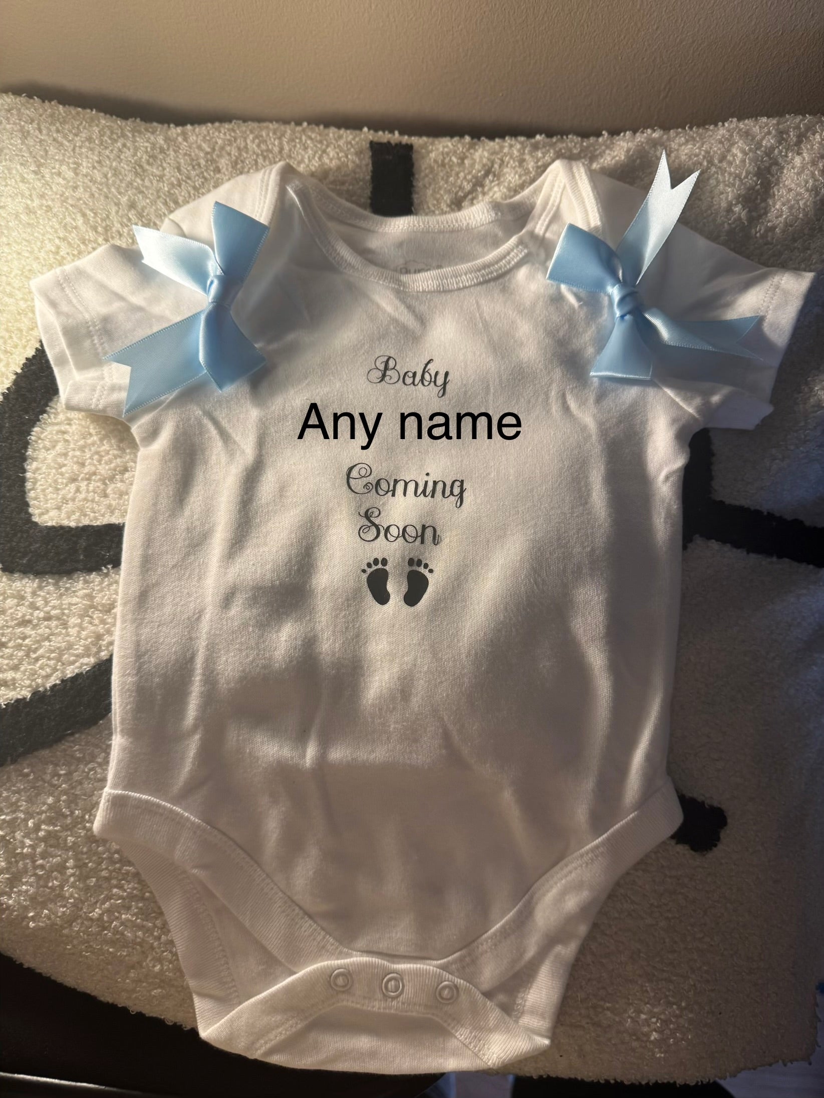 Personalised baby vests