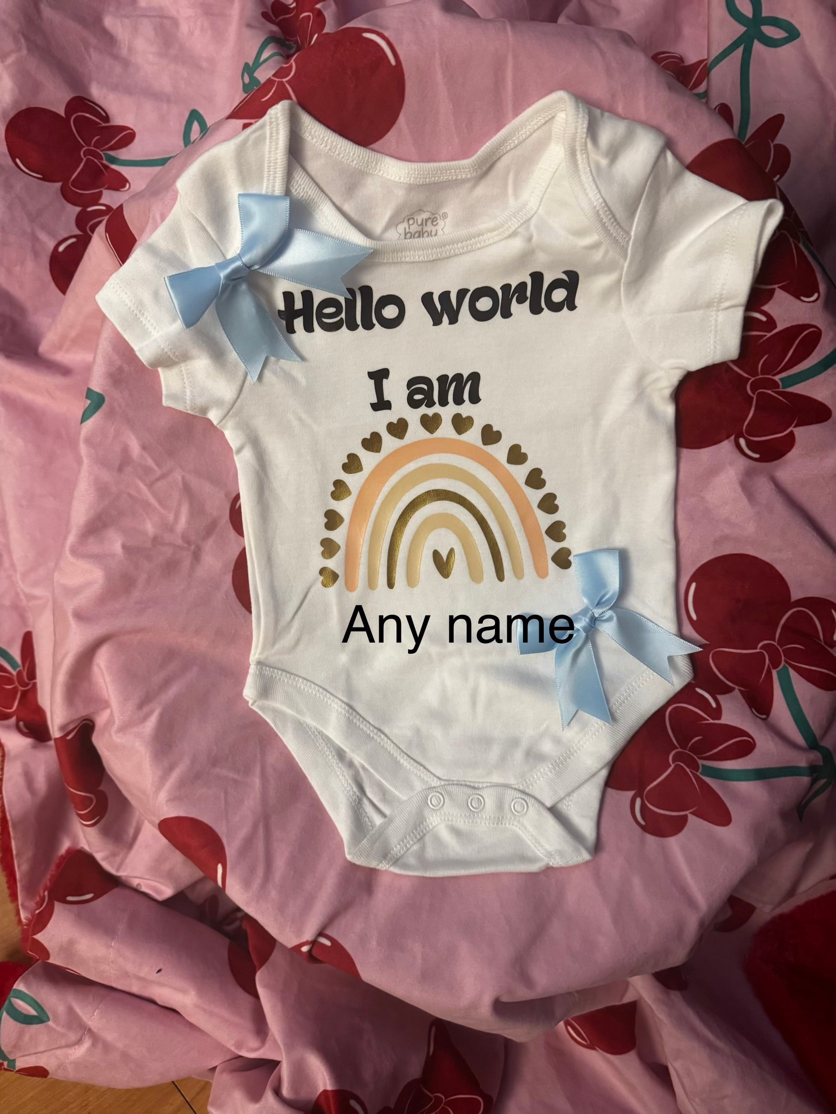 Personalised baby vest