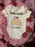 Personalised baby vest